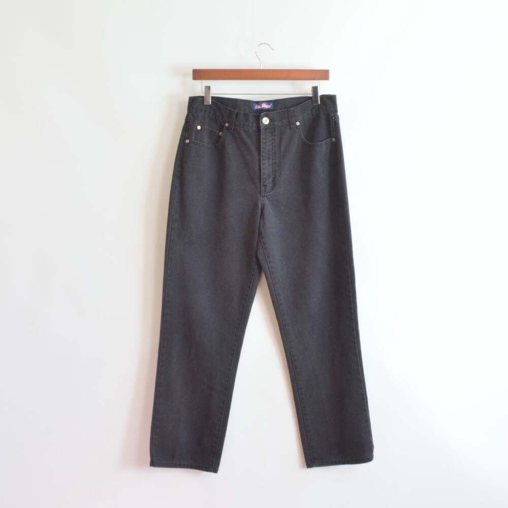 30 x 28 black tapered high waisted LA blues vintage denim